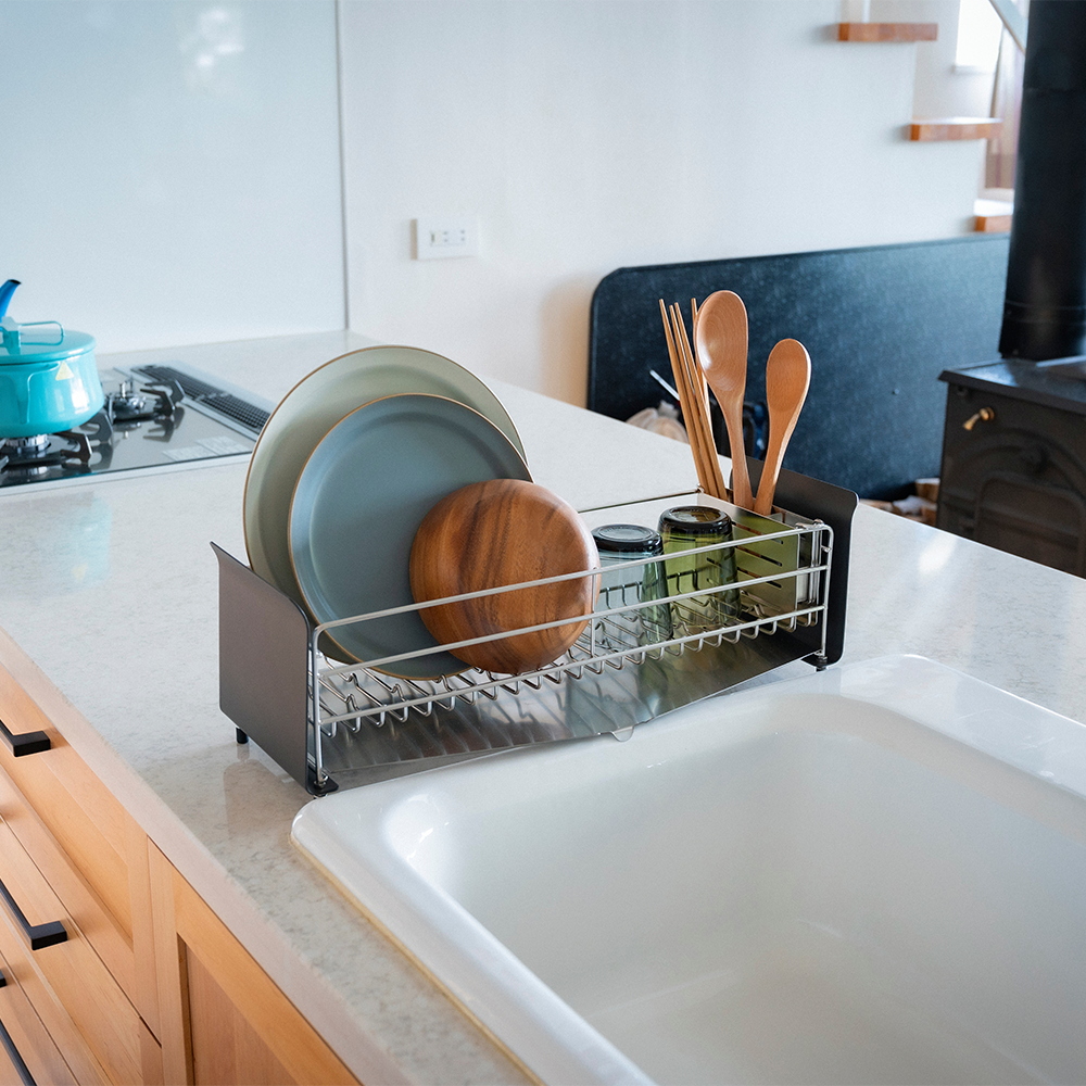 be worth style UtaU Dish Drying Rack Kitchen Organiser