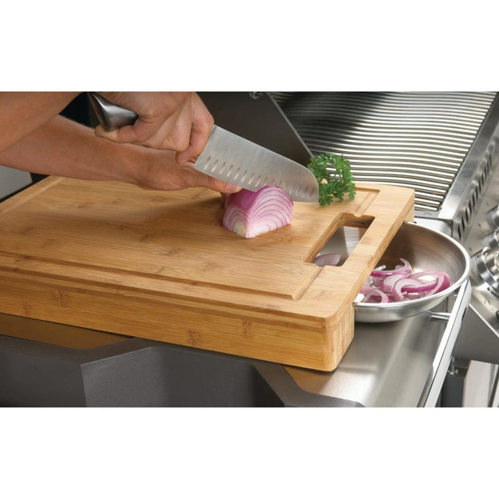 Napoleon Cutting Board With Stainless Steel Bowls