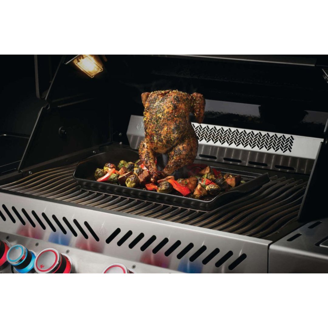 Napoleon Ceramic Roast Pan With Chicken Roaster