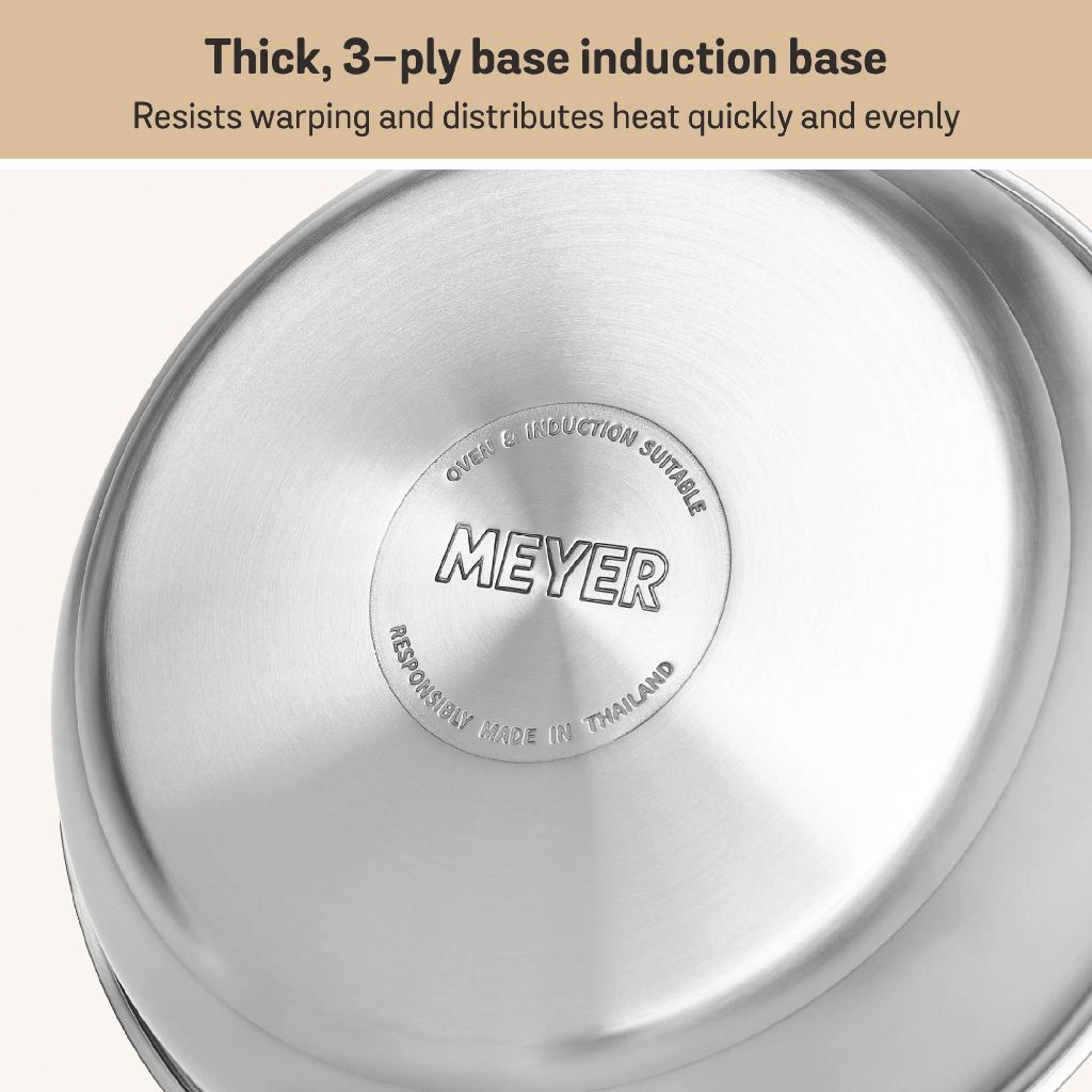 Meyer White Steel Stainless Steel Frypan