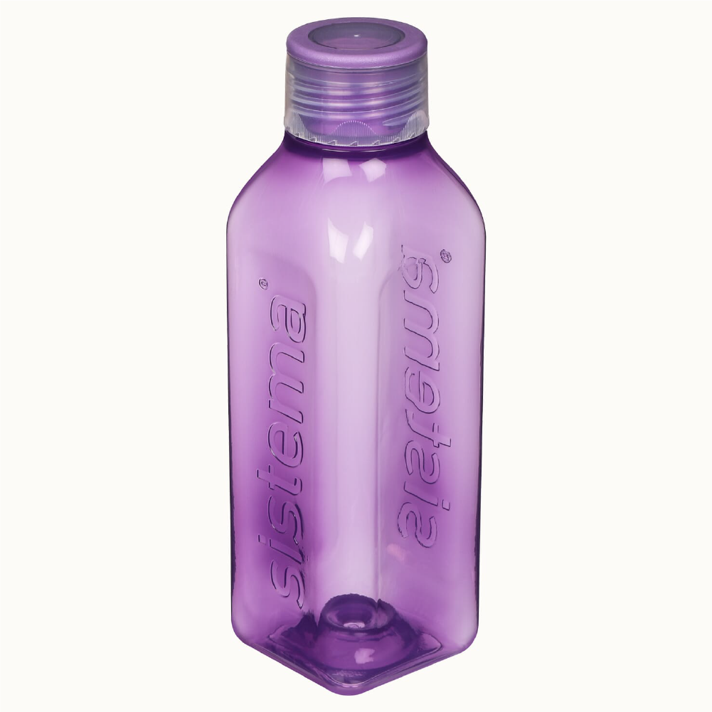 SISTEMA Square Plastic Water Bottle