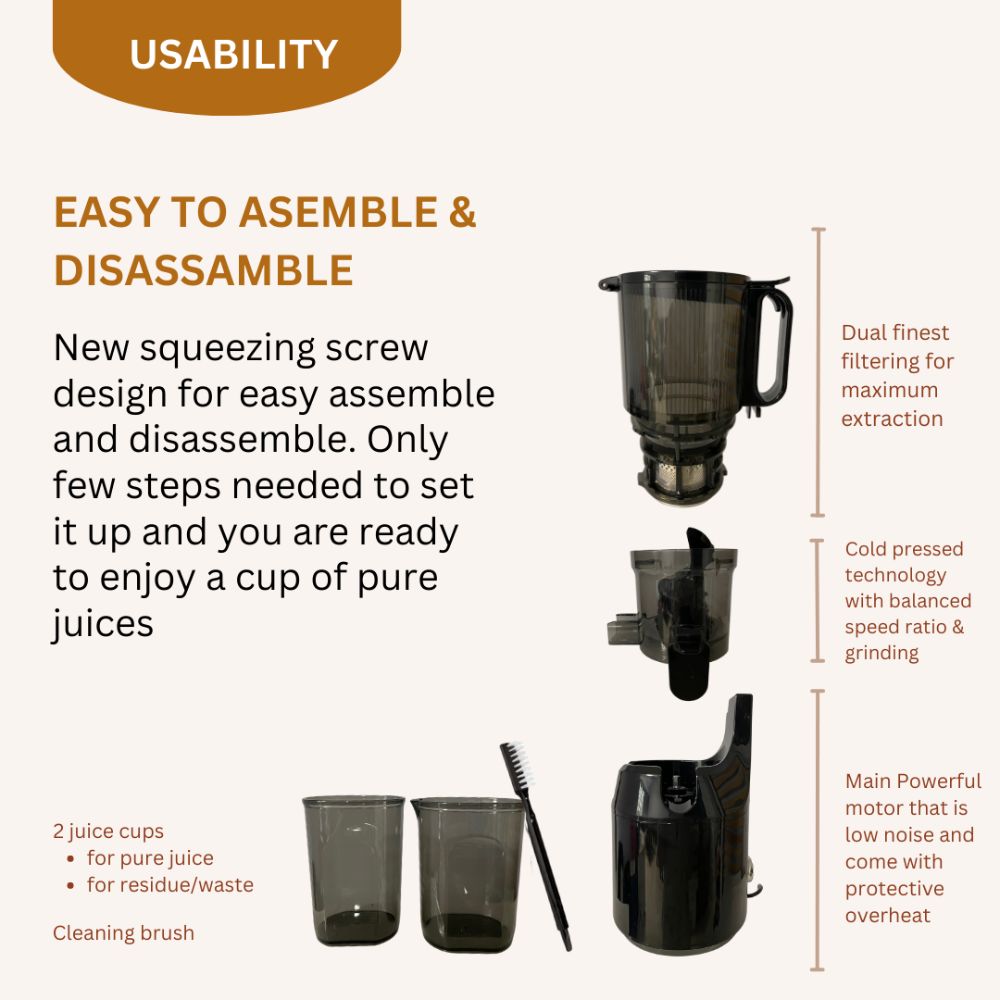 Arden Extra Large Cold Press Slow Juicer