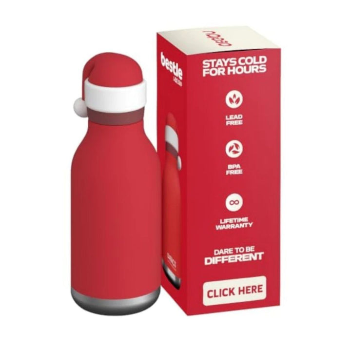 Asobu Besties Water Bottle | Stainless Steel Bottle 470ml | Santa/Snow Man/Reindeer