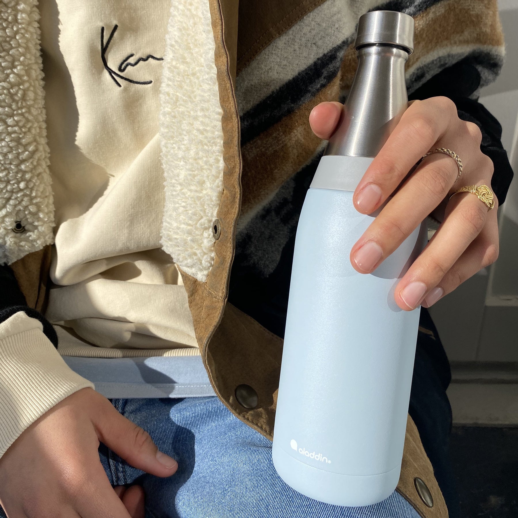 ALADDIN Fresco Thermavac Stainless Steel Water Bottle 0.6L