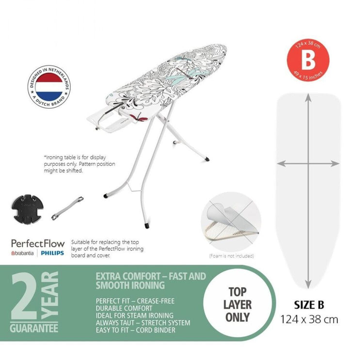 Brabantia Ironing Board Cover B 2mm Foam