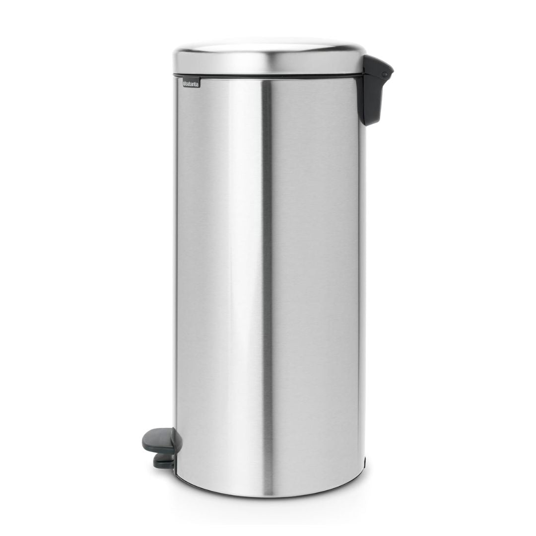 Brabantia Pedal Bin Newicon 30L Soft Closing Fingerprint Proof Matt Steel
