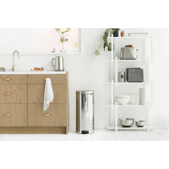 Brabantia Pedal Bin Newicon Soft Closing Brilliant Steel