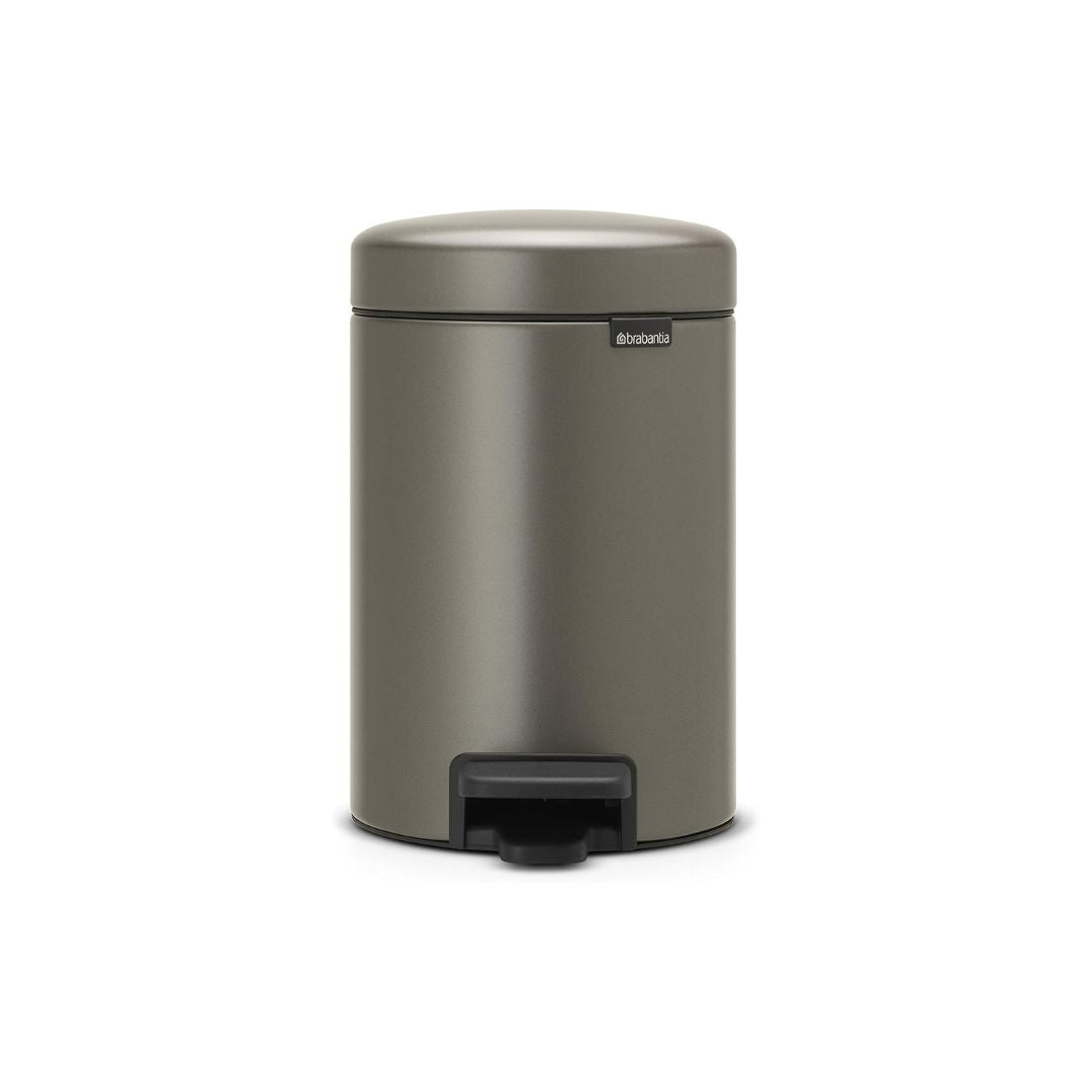 Brabantia Pedal Bin Newicon 3L Soft Closing Platinum