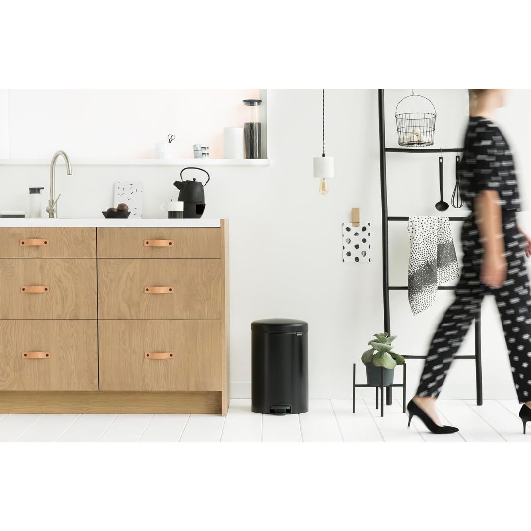Brabantia Newicon Pedal Bin Soft Closing Matt Black