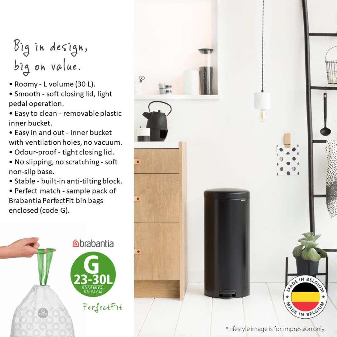 Brabantia NewIcon Pedal Bin 30L