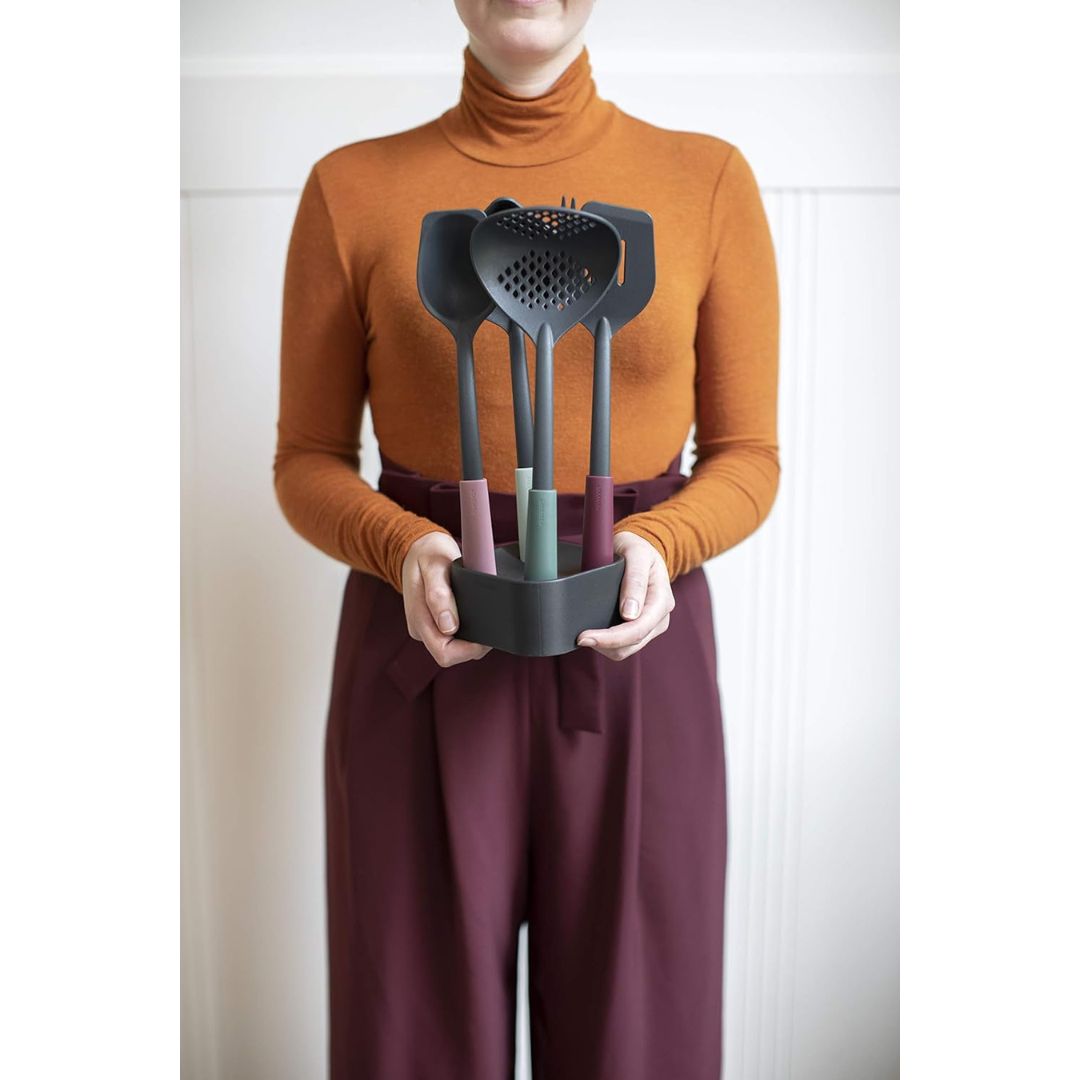 Set of 5 Brabantia Tasty+ Kitchen Utensils Set with Stand