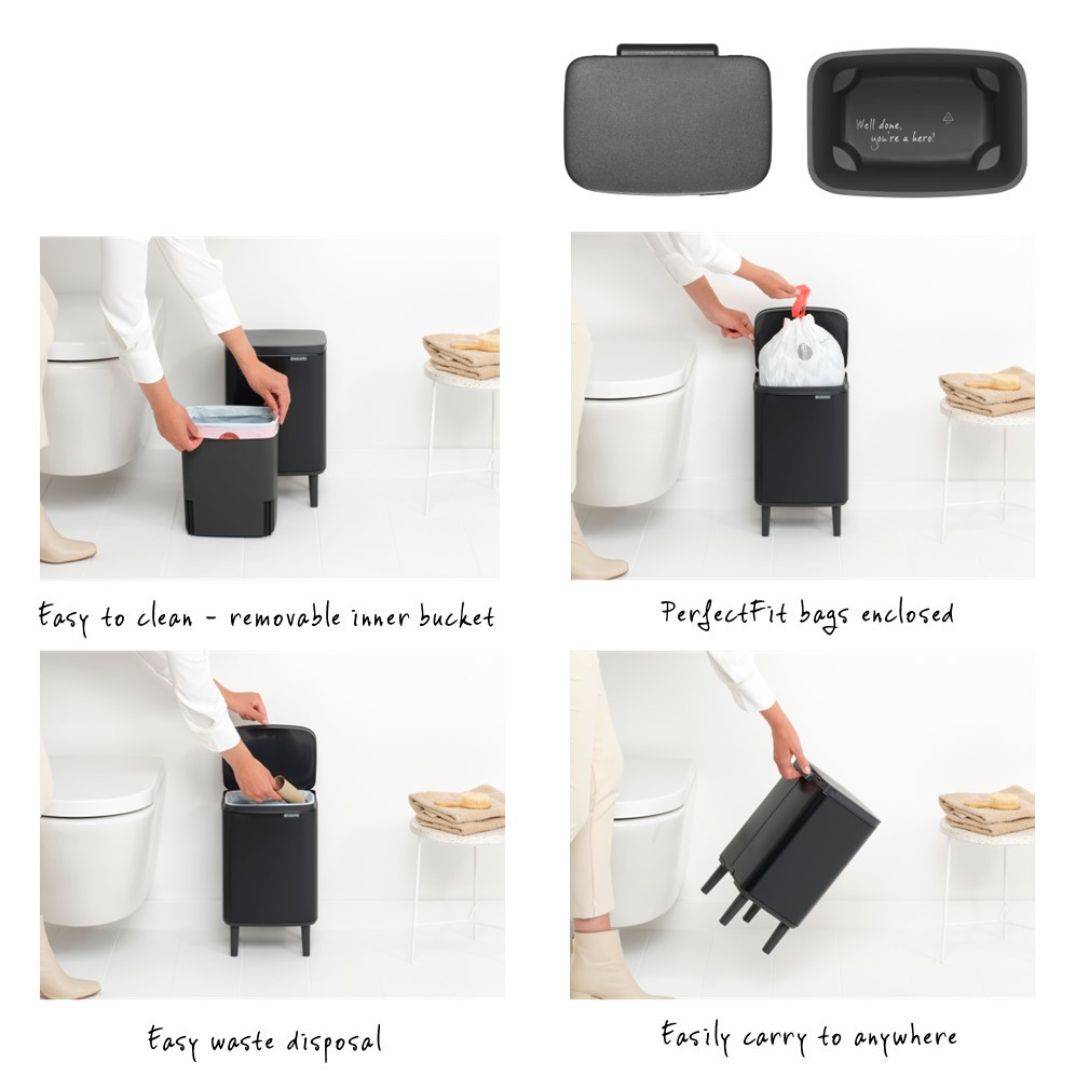 Brabantia Bo Waste Bin Hi XS 7L