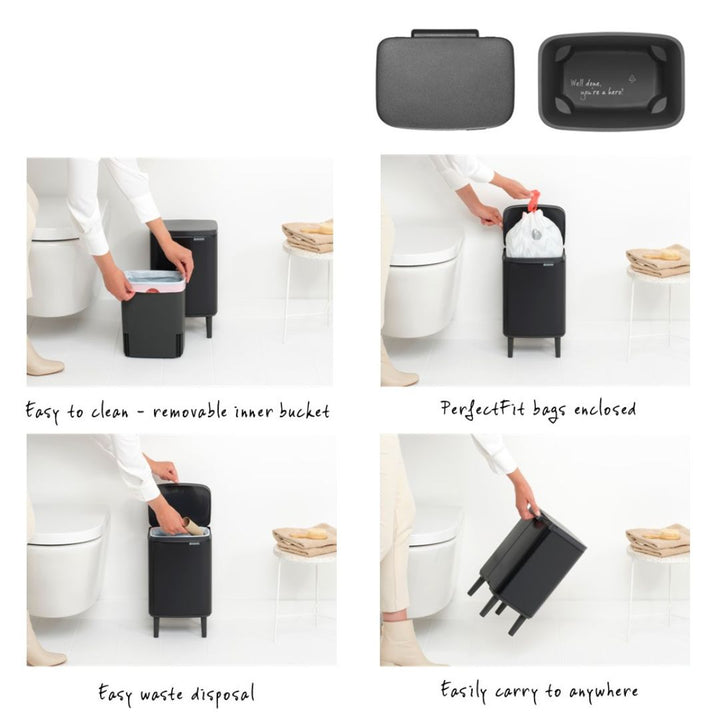 Brabantia Bo Waste Bin Hi XS 7L