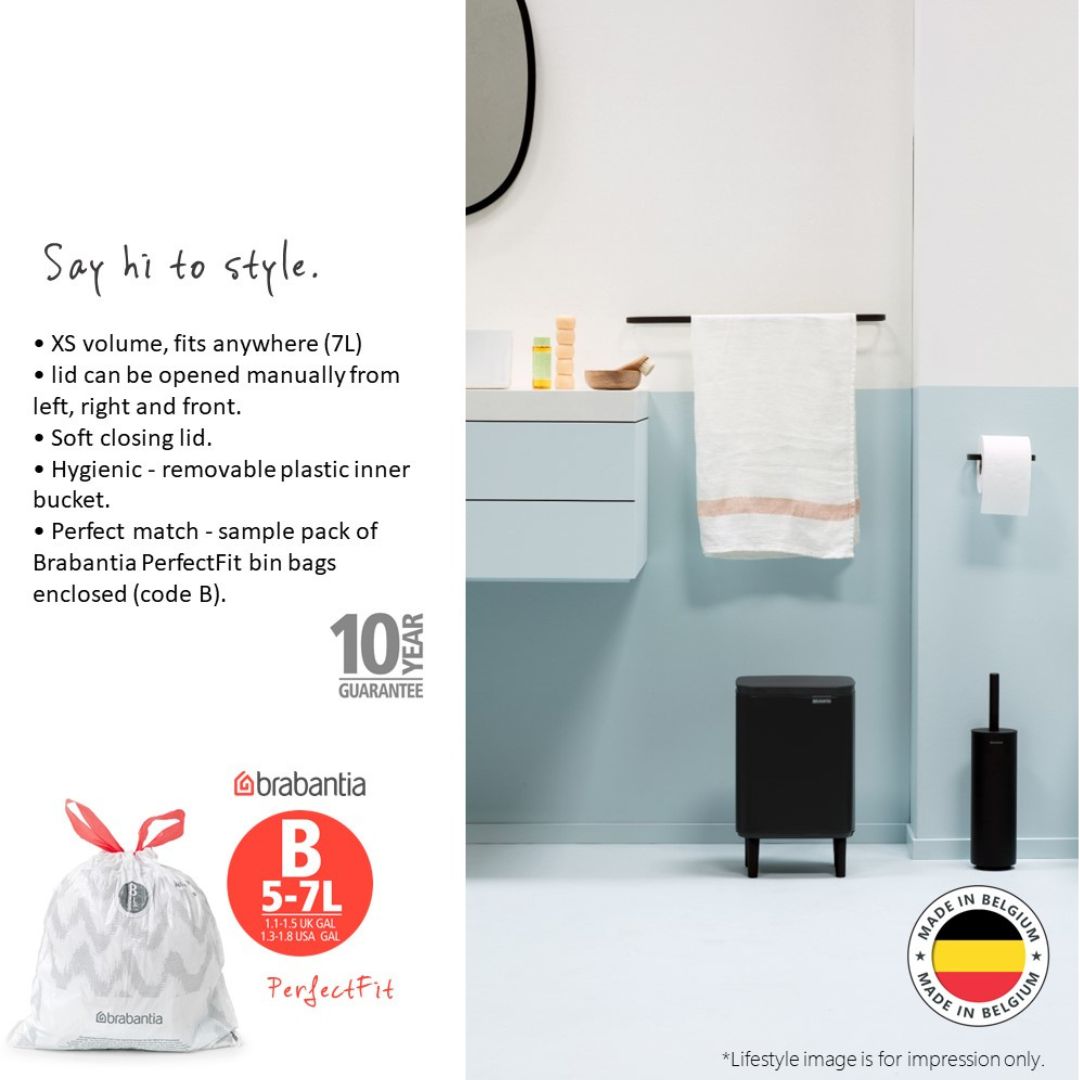 Brabantia Bo Waste Bin Hi XS 7L