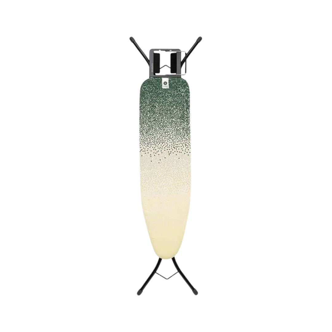 Brabantia Ironing Board Steam Iron Rest Black Frame - Fairtrade Cotton New Dawn
