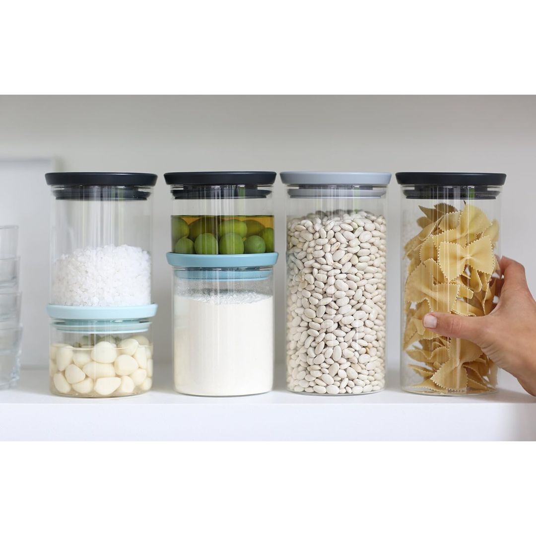 Brabantia Stackable Glass Jars Set Of 3