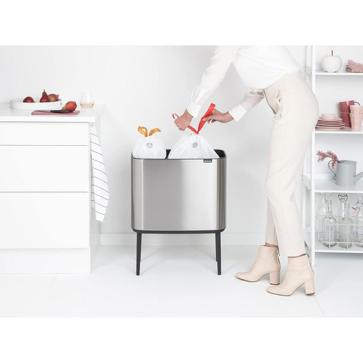 Brabantia Bo Touch Bin 11+23L - Fingerprint Proof Matt Steel