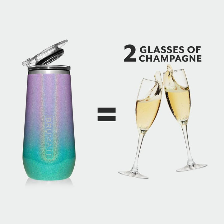 Brumate Flute Insulated 12oz Champagne Flute Glitter