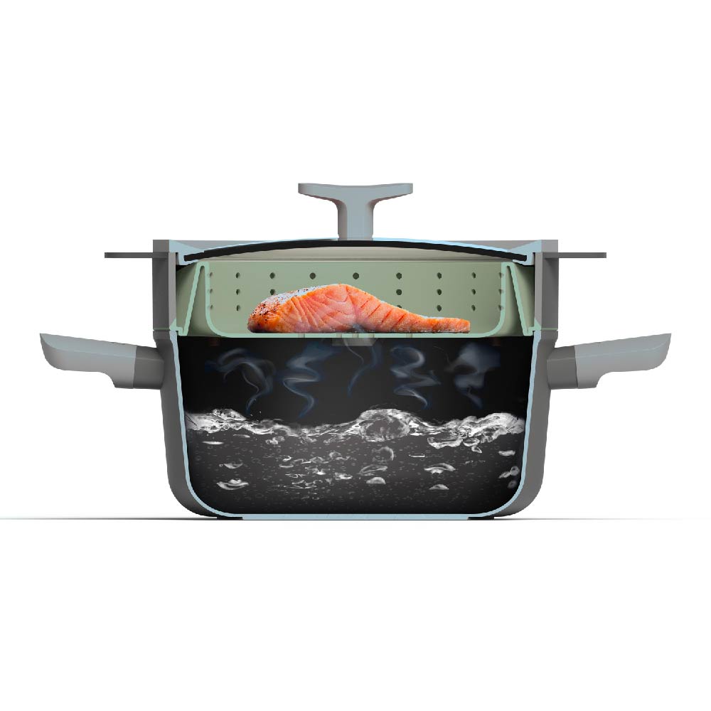 BERGHOFF Balance 2-In-1 Steamer & Strainer