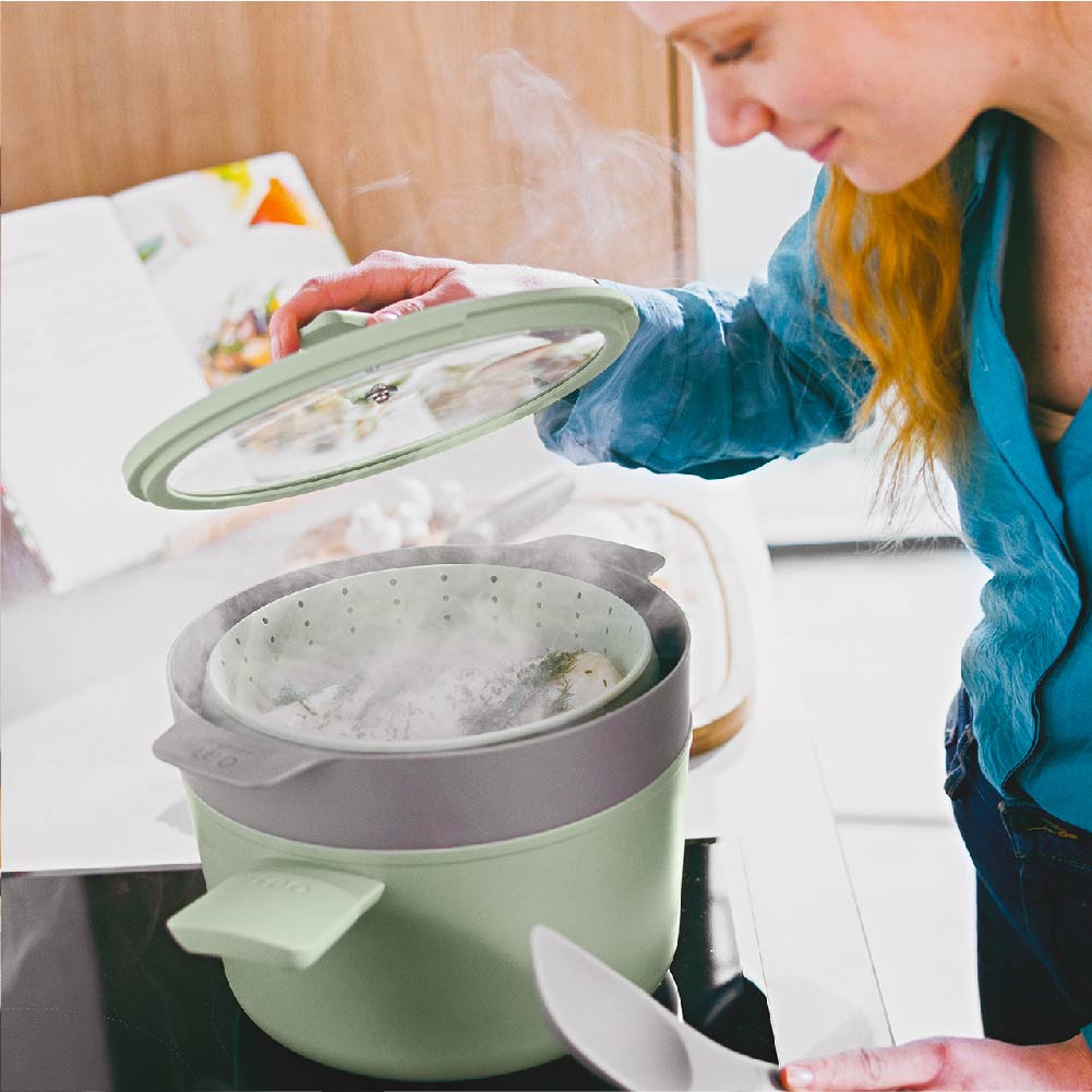 BERGHOFF Balance 2-In-1 Steamer & Strainer