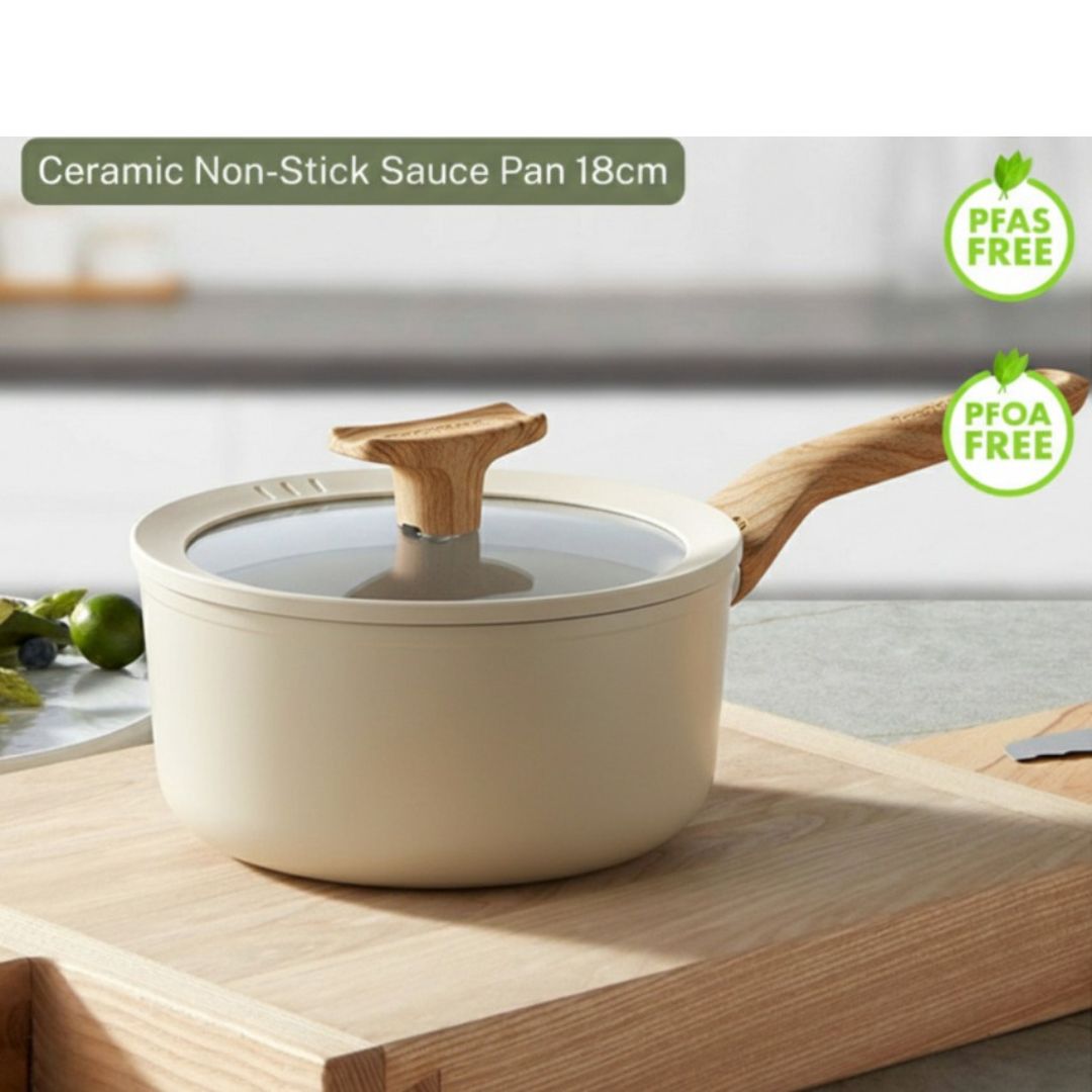 Berghoff Covered Saucepan Non-Stick Balance Ivory 18CM