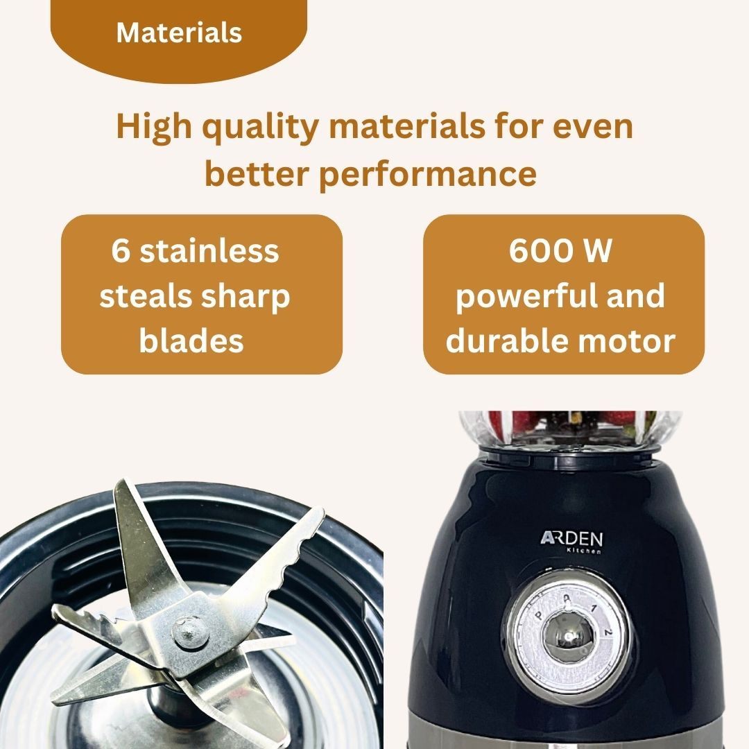 Arden Glass Jar 1.5L Tabletop Blender with Grinder