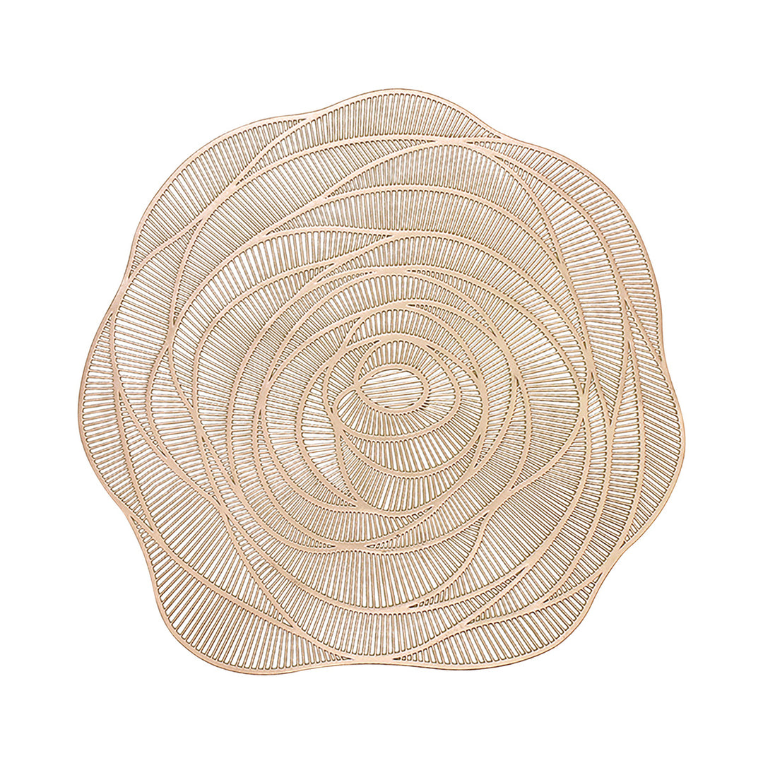 Charles Millen Signature Collection Charme Series Round PVC Placemat Rosé