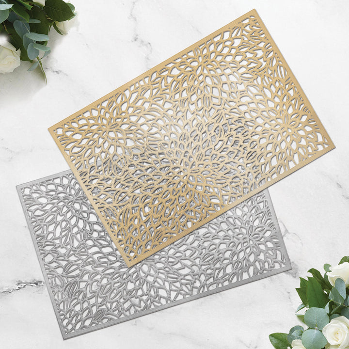 Charles Millen Signature Collection Charme Series Rectangular PVC Placemat Blooms