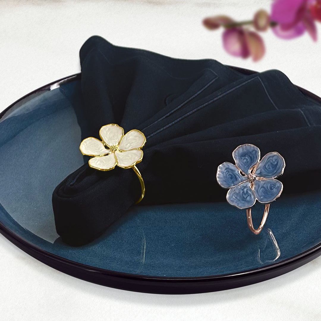 Charles Millen Signature Collection Vallia Napkin Ring 4 Piece Set