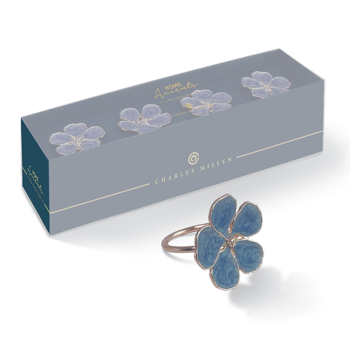 Charles Millen Signature Collection Vallia Napkin Ring 4 Piece Set