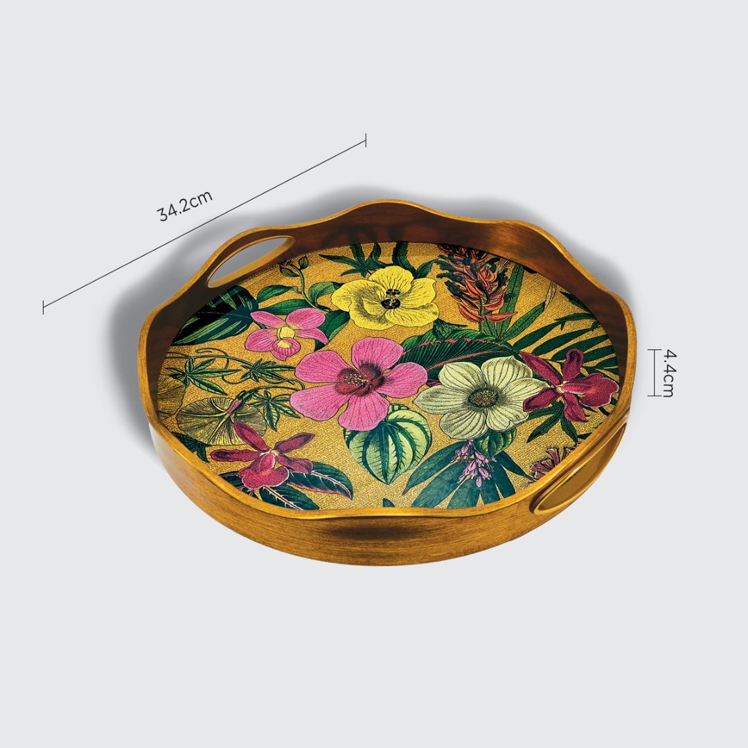 Charles Millen Signature Collection Voila Series Vassa Round Serving Tray