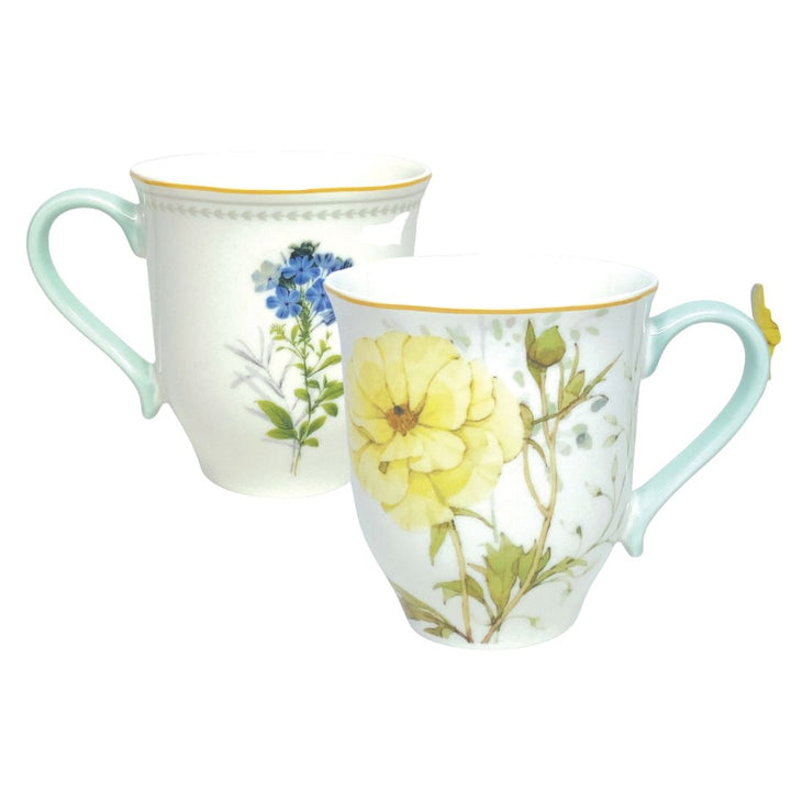 Soiree Botanique 2 Piece Tea/Coffee Mug Set