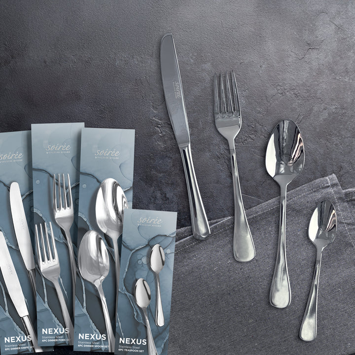 Soiree Nexus Stainless Steel Cutlery Set 6 Pcs