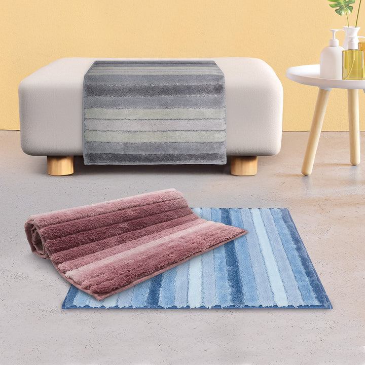 Charles Millen Suite Collection Cadda Microfibre Yarn Tufted Mat with Anti-Slip Backing 70x45cm