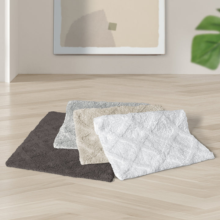 Charles Millen Suite Collection Trellis Super Soft Cotton Tufted Mat with Anti-Slip Backing 60x40cm