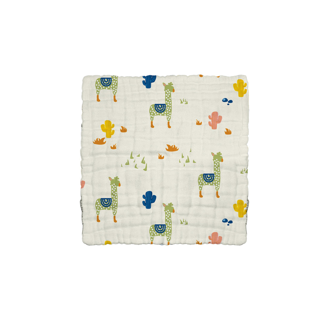 The Gang 100% Cotton 6-Ply High Density Printed Gauze Bath Linen Alpaca
