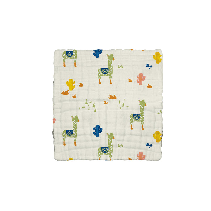 The Gang 100% Cotton 6-Ply High Density Printed Gauze Bath Linen Alpaca