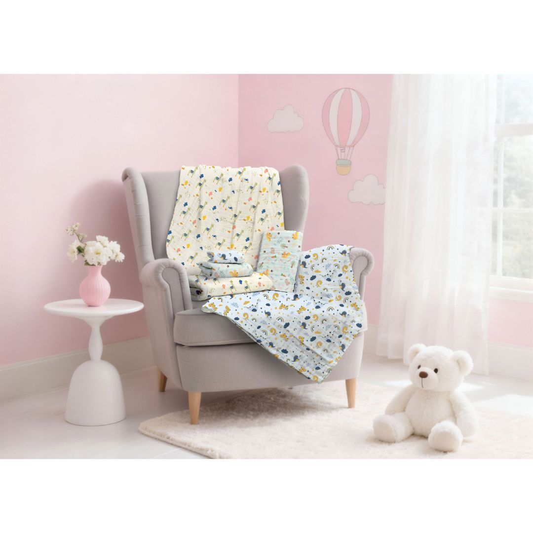 The Gang 100% Cotton 6-Ply High Density Printed Gauze Bath Linen Alpaca