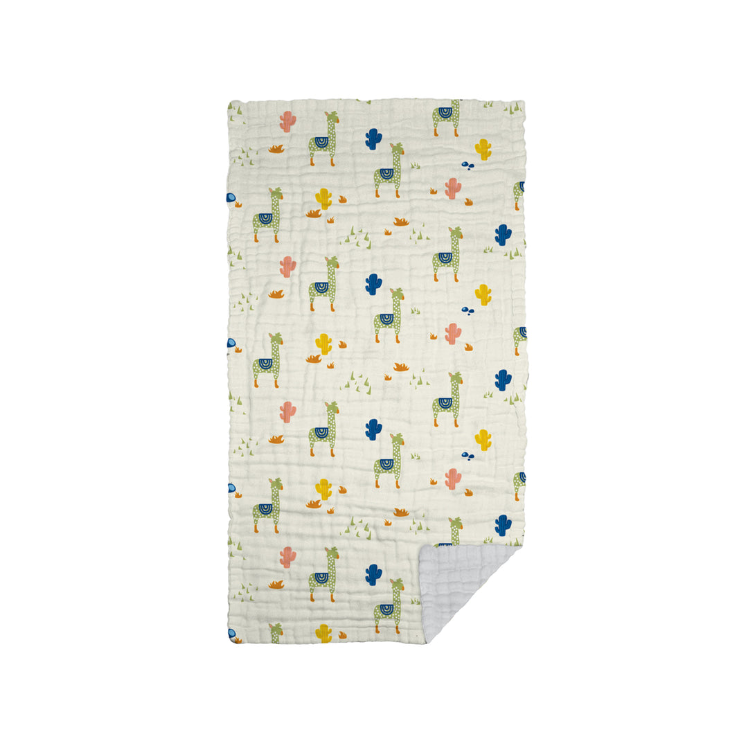 The Gang 100% Cotton 6-Ply High Density Printed Gauze Bath Linen Alpaca