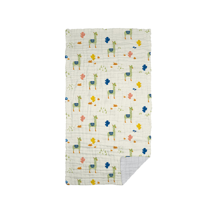 The Gang 100% Cotton 6-Ply High Density Printed Gauze Bath Linen Alpaca