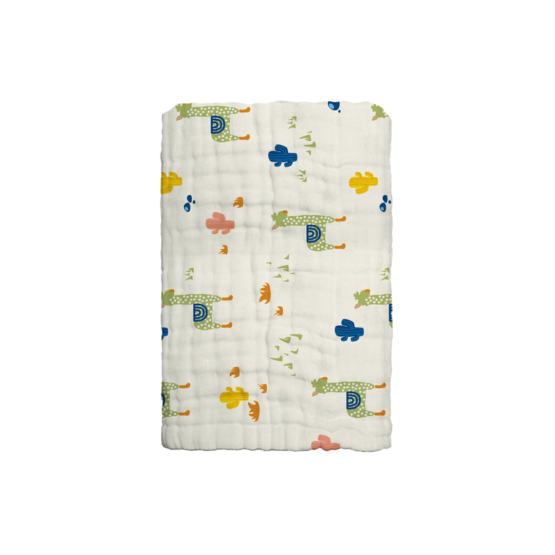 The Gang 100% Cotton 6-Ply High Density Printed Gauze Bath Linen Alpaca