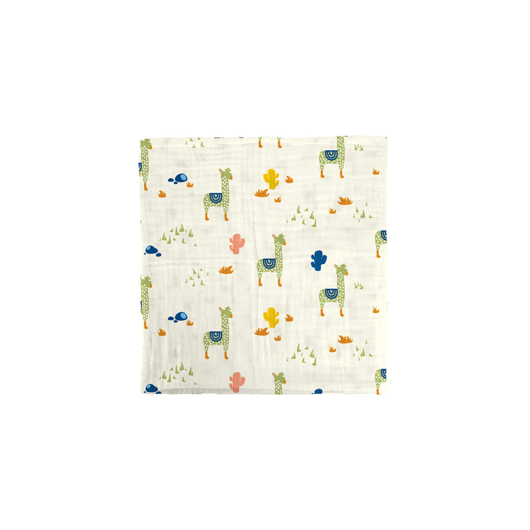 The Gang 100% Cotton 6-Ply High Density Printed Gauze Bath Linen Alpaca