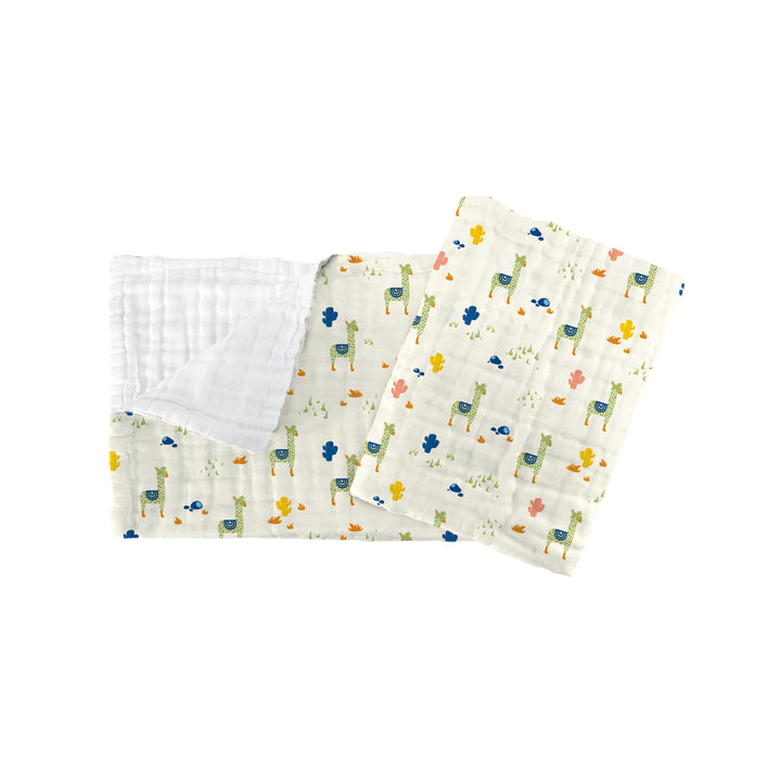 The Gang 100% Cotton 6-Ply High Density Printed Gauze Bath Linen Alpaca