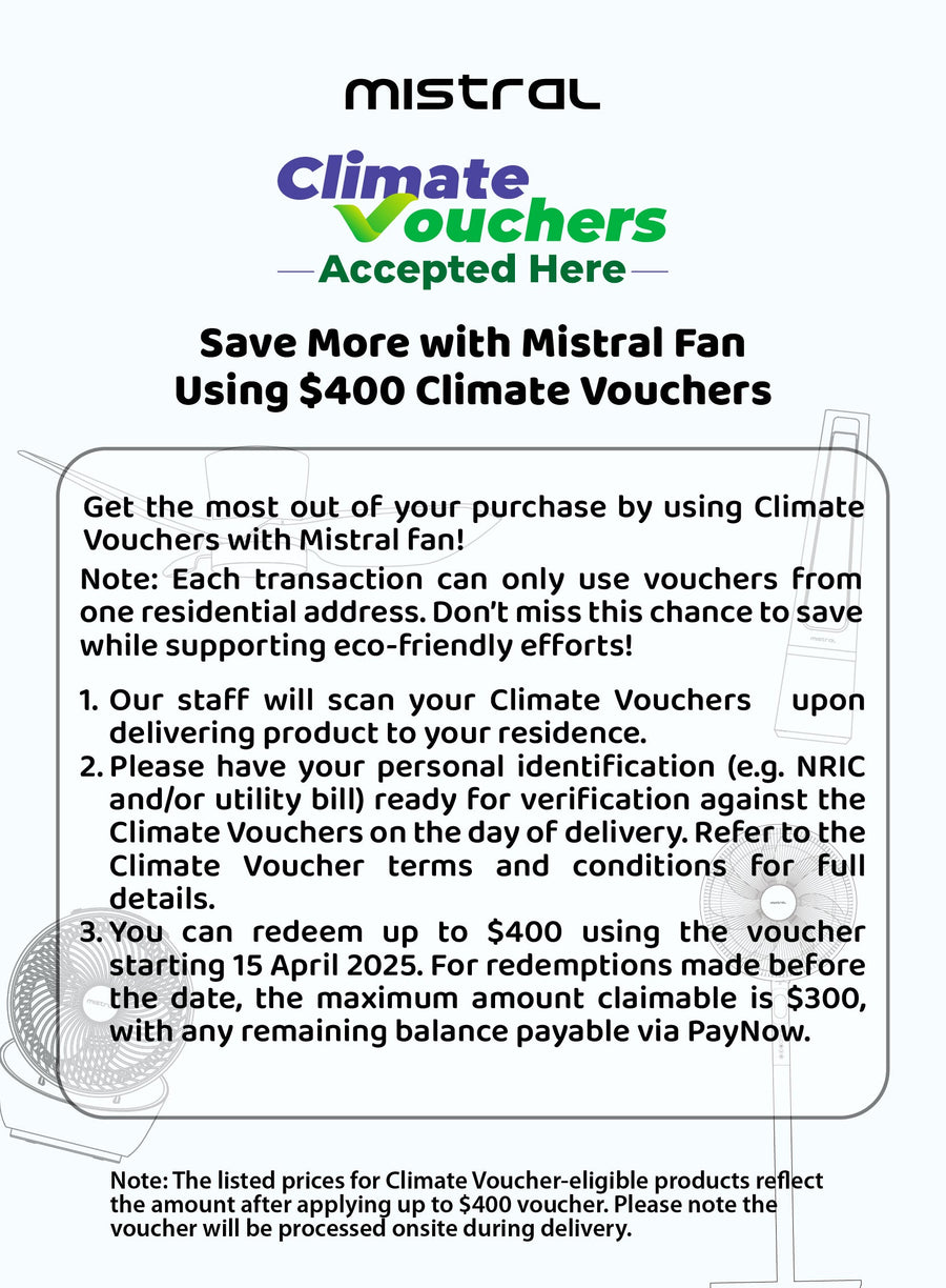 Mistral 14" DC Stand Fan with Wi-Fi & Remote MSF1455DRW