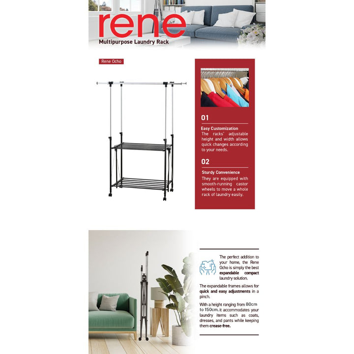 RENE Ocho Foldable Double Drying Rack