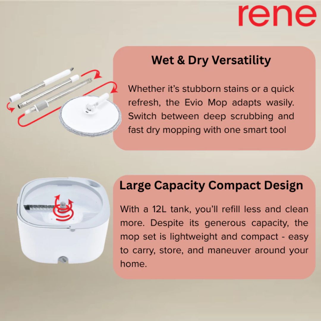 Rene Evio Dual Chamber Cleaning Mop