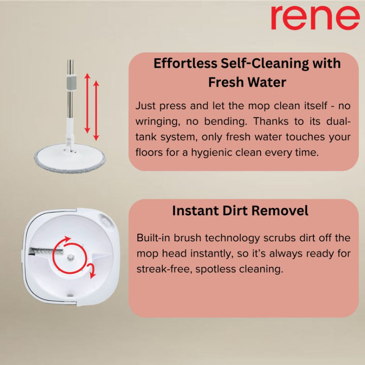 Rene Evio Dual Chamber Cleaning Mop
