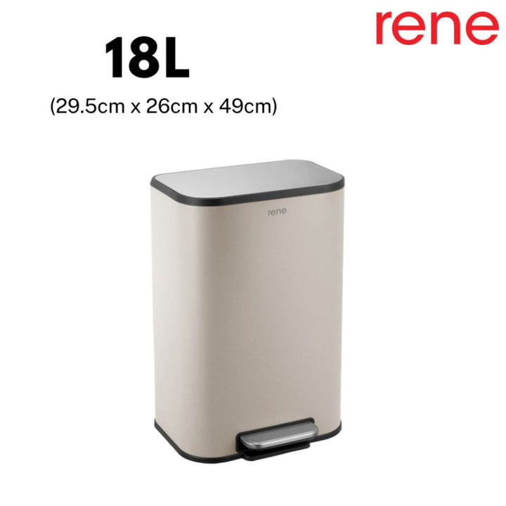 Rene Nuvo Pedal Bin Rectangular