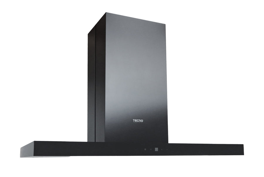 Island Hood — SS- S.S w/ Black Panel — 90cm, 1200m³/hr, LCD Sensor