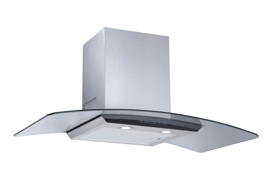 Chimney Hood — S.S w/ Glass — 90cm, 1200 m³/h, Touch Control